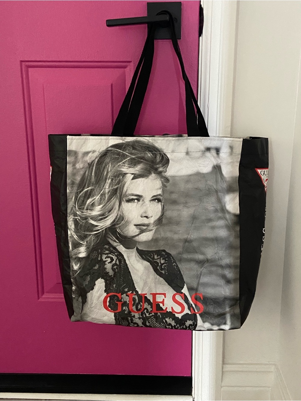 GUESS Vintage Claudia Schiffer Tote Bag